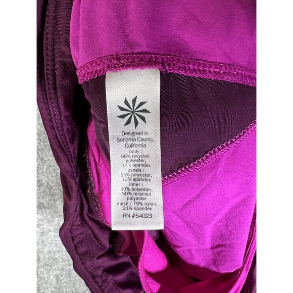 Athleta Track This Run Stretch‎ Athletic Shorts Womens Large Electric Fuchsia - Picture 4 of 12